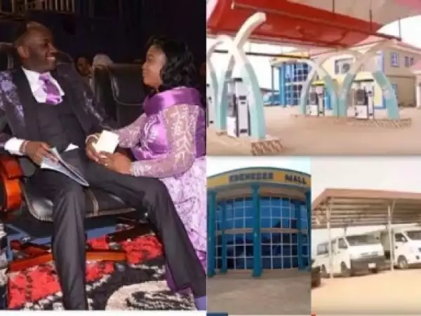 Video: Apostle Suleiman Surprises Wife With Shopping Mall, Petro Station And Transport Company As Birthday Present